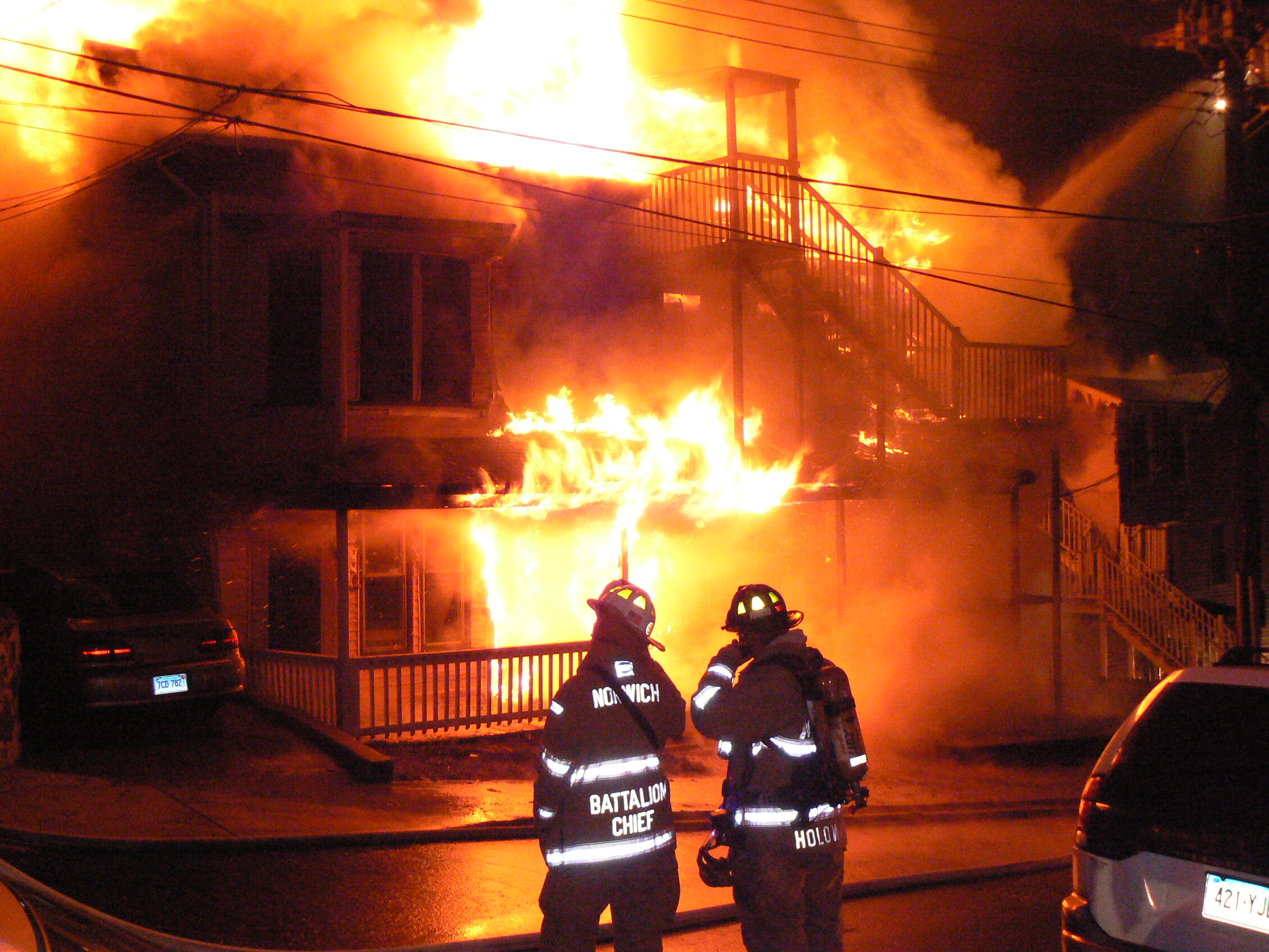 Norwich Firefighters on the Job